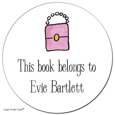 Sugar Cookie Gift Stickers - Pink Purse Sugar Cookie Gift Stickers - Pink Purse